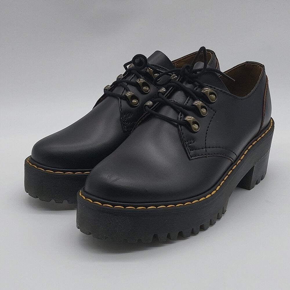Dr. Martens Leona Lo Vintage Smoth Women's Shoes Size 9 Black Color NWT - Picture 5 of 15